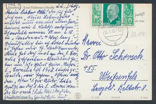AK Genthin, Läden in der Ernst-Thälmann-Strasse