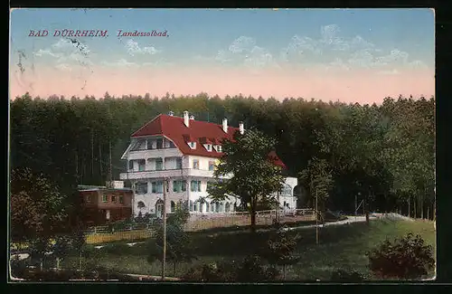 AK Bad Dürrheim, Landessolbad in grüner Umgebung