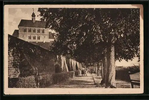 AK Havelberg, Prälatenweg mit Dom