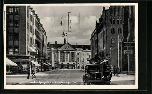 AK Aarhus, Ryesgade med Hovedbanegaarden