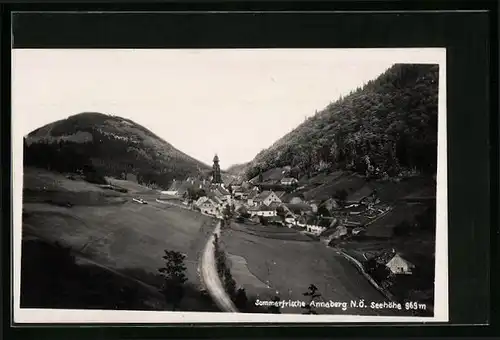 AK Annaberg, Totalansicht mit Kirche