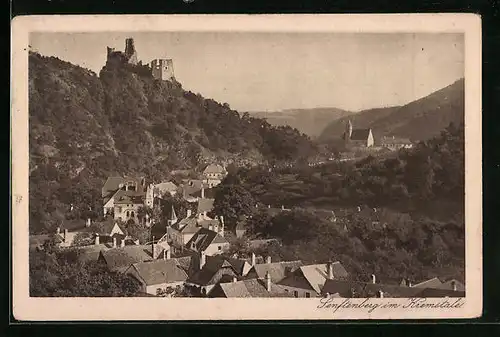 AK Senftenberg /Kremstal, Ortsansicht mit Burg