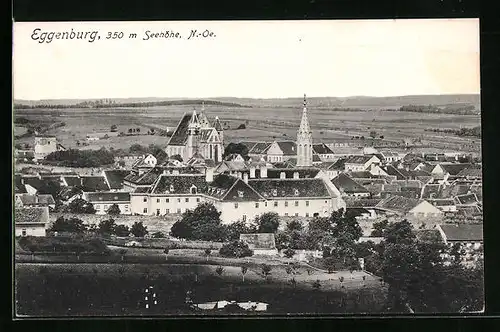 AK Eggenburg, Ortsansicht aus der Vogelschau