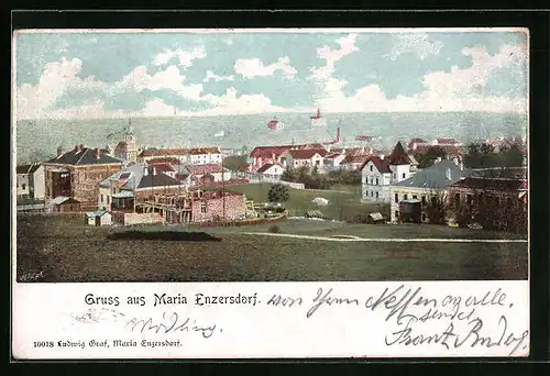 AK Maria Enzersdorf, Panorama des Ortes