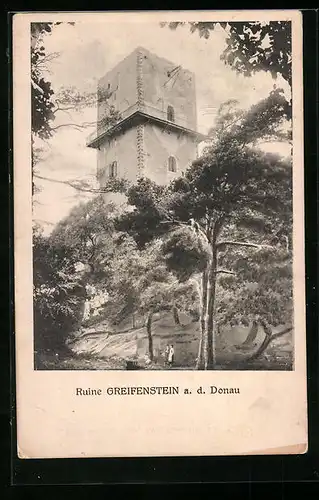 AK Greifenstein /Donau, Turm der Ruine