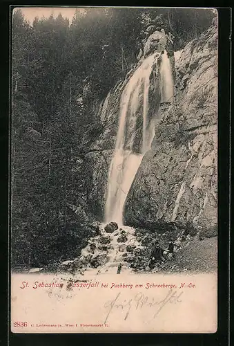 AK Puchberg am Schneeberg, St. Sebastian Wasserfall
