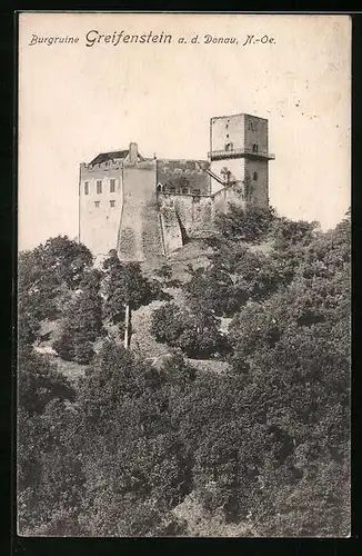 AK Greifenstein /Donau, Ansicht der Burgruine