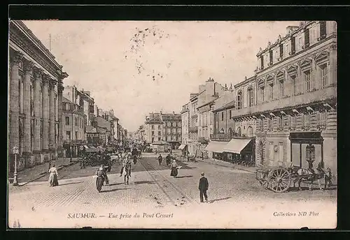AK Saumur, Vue prise du Pont Cessart