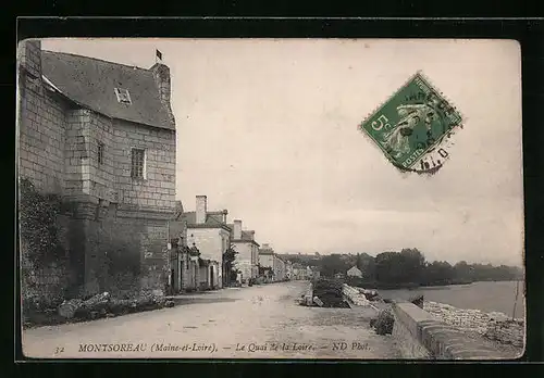 AK Montsoreau, Le Quai de la Loire