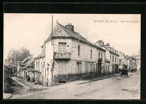 AK Quincé, Rue de la Gare