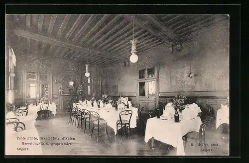 AK Angers, Grand Hotel d`Anjou - Table d`hote