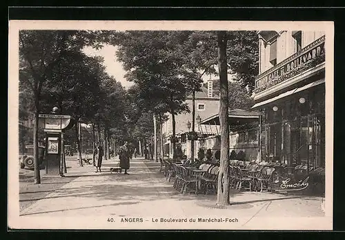 AK Angers, Le Boulevard du Marechal-Foch
