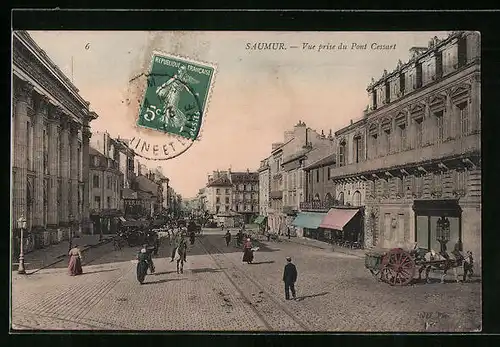 AK Saumur, Vue prise du Pont Cessart