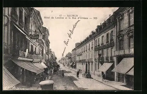AK Saumur, Hotel de Londres et la Rue d`Orleans