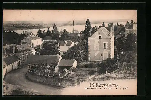 AK La Pointe, Panorama vers la Loire