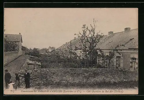 AK Trélazé, Commision des Ardoisieres d`Angers - Cité Ouvriere de Bel-Air