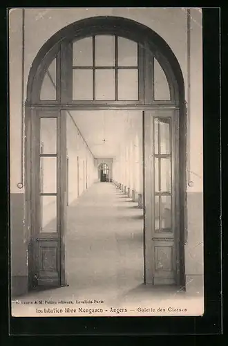 AK Angers, Institution libre Mongazon, Galerie des Classes
