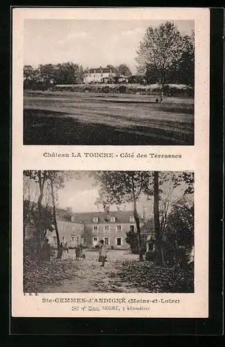 AK Ste-Gemmes-d`Andigné, Château La Touche, Côté des Terrasses