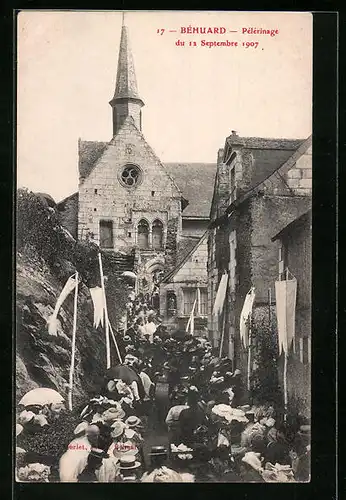 AK Béhuard, Pélérinage du 12 Septembre 1907