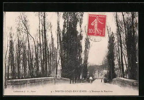 AK Nuits-Sous-Raviéres, L'Avenue de Raviéres