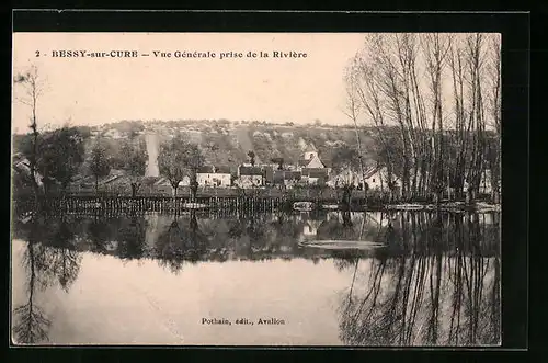 AK Bessy-sur-Cure, Vue Générale prise de la Riviére