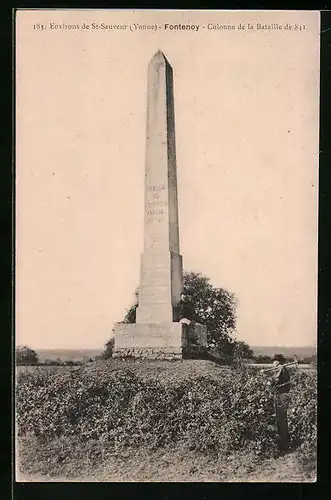 AK Fontenoy, Colonne de la Bataille de 841