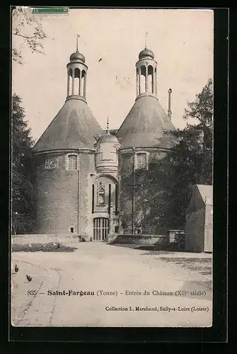 AK Saint-Fargeau, Entrée du Chateau