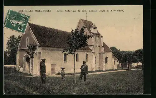 AK Isles-les-Meldeuses, Eglise historique de Saint-Caprais