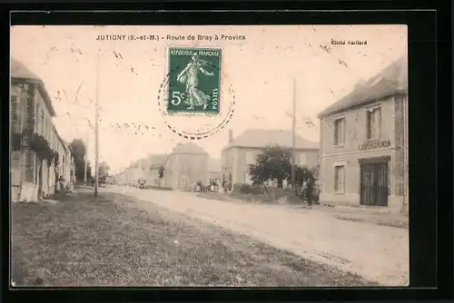 AK Jutigny, Route de Bray à Provins