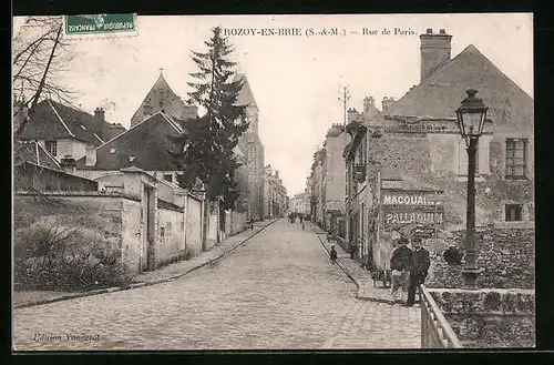 AK Rozoy-en-Brie, Rue de Paris