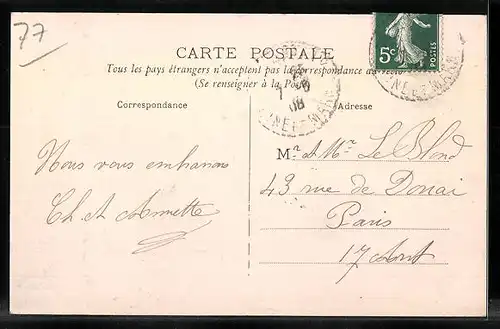 AK Rozoy-en-Brie, Rue de Paris