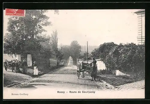 AK Rozoy, Route de Courpaley