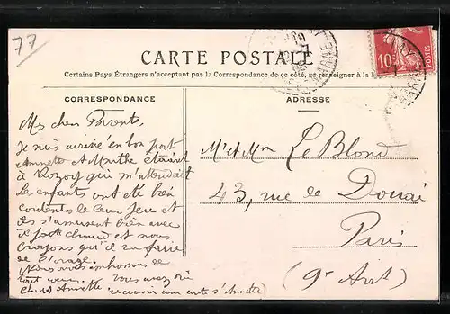 AK Rozoy, Route de Courpaley