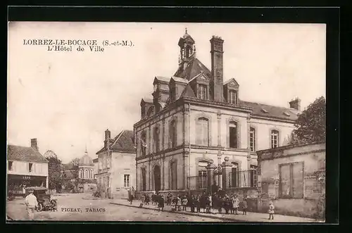 AK Lorrez-le-Bocage, L`Hôtel de Ville
