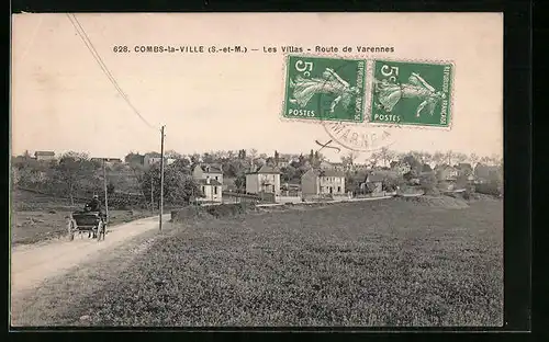 AK Combs-la-Ville, Les Villas, Route de Varennes