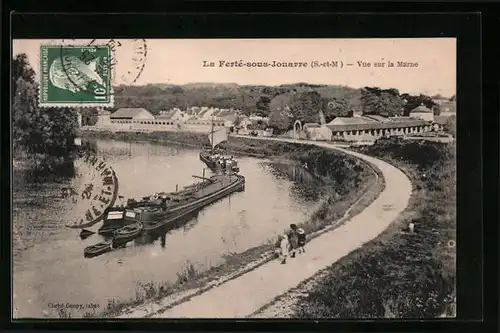 AK La Ferté-sous-Jouarre, Vue sur la Marne