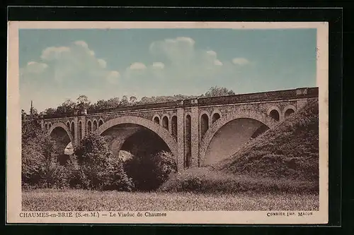 AK Chaumes-en-Brie, Le Viaduc de Chaumes