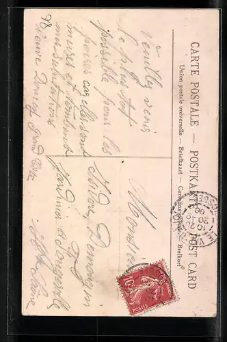 AK Meaux, Statue du Général Raoult