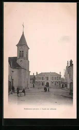 AK Dammartin-les-Lys, Place de l`Église