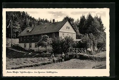 AK Gera, Neue Mühle der Schullandheim der Geraer Volksschule