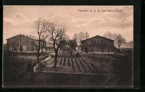 AK Cismar, Pavillon A. u. B. mit Herrenhaus