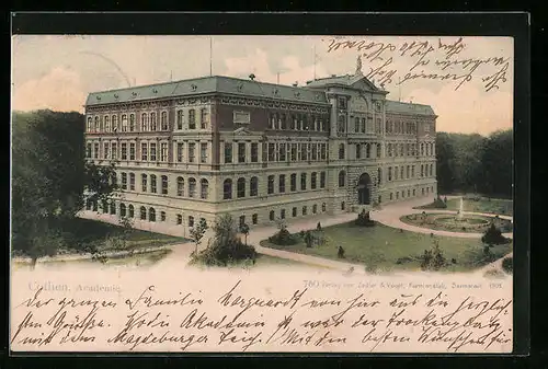 AK Cöthen, Akademie mit Grünanlage