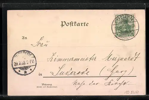 AK Cöthen, Akademie mit Grünanlage