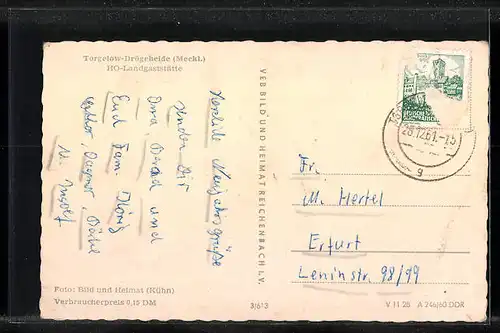 AK Torgelow-Drögeheide /Meckl., HO-Landgaststätte