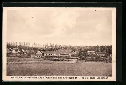 AK Friedrichsanfang b. Crawinkel, Kreisheim D.-T. und Pension Langenhan