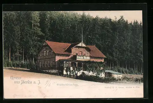 AK Berka / Ilm, Gasthaus Waldschlösschen