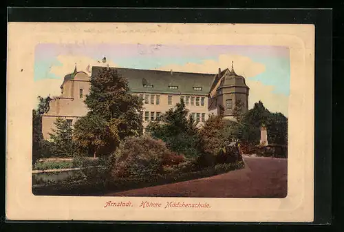 AK Arnstadt /Th., Höhere Mädchenschule