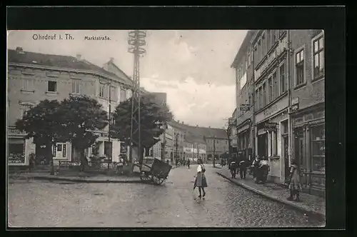 AK Ohrdruf /Thür., Partie der Marktstrasse