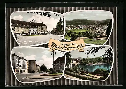 AK Rheinfelden /Baden, Ortsansichten mit Strassenpartien