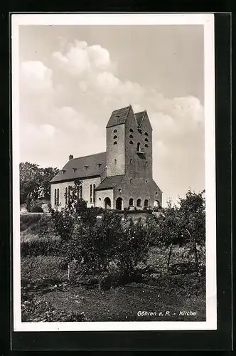 AK Göhren a. R., Ansicht der Kirche